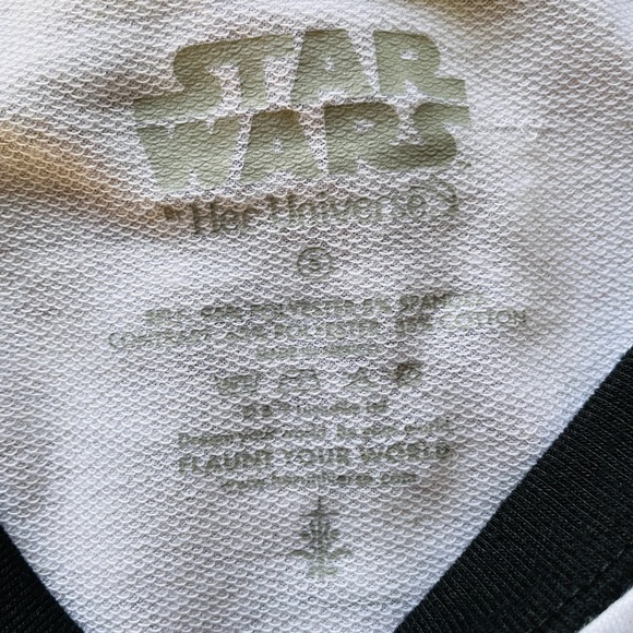 STAR WARS Her Universe Womens Small T Shirt Rey BB8 Long Sleeve Crew Neck Black - Picture 6 of 6